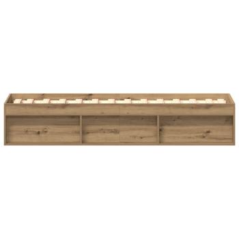 Bettgestell ohne Matratze Artisan-Eiche 100x200cm Holzwerkstoff