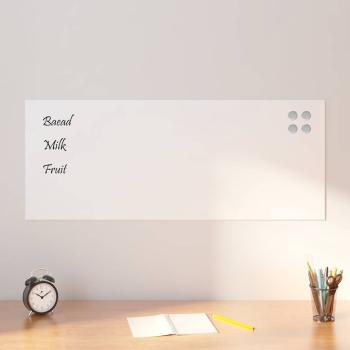 ARDEBO.de - Magnettafel Wandmontage Weiß 100x40 cm Hartglas