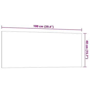 Magnettafel Wandmontage Weiß 100x40 cm Hartglas