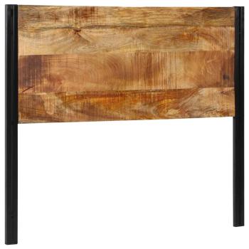 ARDEBO.de - Kopfteil 120 cm Massivholz Mango und Eisen