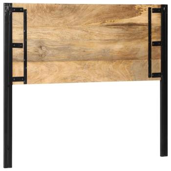 Kopfteil 120 cm Massivholz Mango und Eisen