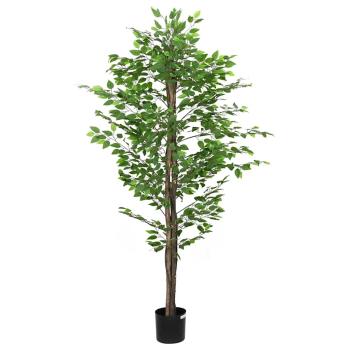 ARDEBO.de - Ficusbaum Künstlich 1260 Blätter 200 cm Grün