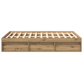 Bettgestell ohne Matratze Artisan-Eiche 140x200cm Holzwerkstoff