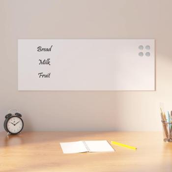 ARDEBO.de - Magnettafel Wandmontage Weiß 80x30 cm Hartglas