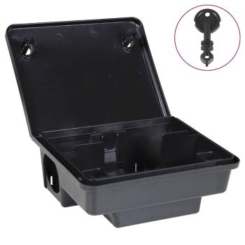 ARDEBO.de - Mausefallen 4 Stk. Schwarz 23x19x9,5 cm