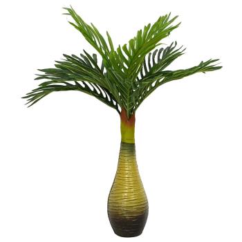 ARDEBO.de - Palme Künstlich 9 Blätter 70 cm Grün