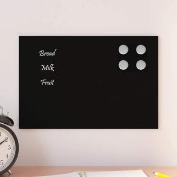 ARDEBO.de - Magnettafel Wandmontage Schwarz 30x20 cm Hartglas