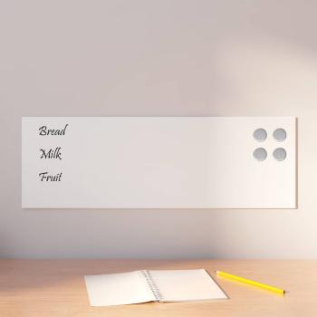 ARDEBO.de - Magnettafel Wandmontage Weiß 60x20 cm Hartglas