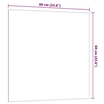 Magnettafel Wandmontage Weiß 60x60 cm Hartglas