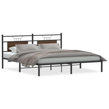 Bettgestell ohne Matratze Braun Eichen-Optik 183x213 cm