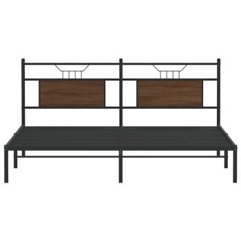 Bettgestell ohne Matratze Braun Eichen-Optik 183x213 cm