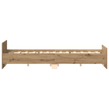 Bettgestell ohne Matratze Artisan-Eiche 160x200cm Holzwerkstoff
