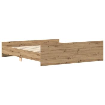 Bettgestell ohne Matratze Artisan-Eiche 160x200cm Holzwerkstoff