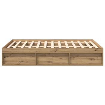 Bettgestell ohne Matratze Artisan-Eiche 160x200cm Holzwerkstoff
