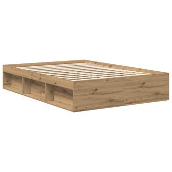 Bettgestell ohne Matratze Artisan-Eiche 160x200cm Holzwerkstoff