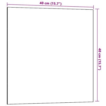 Magnettafel Wandmontage Weiß 40x40 cm Hartglas