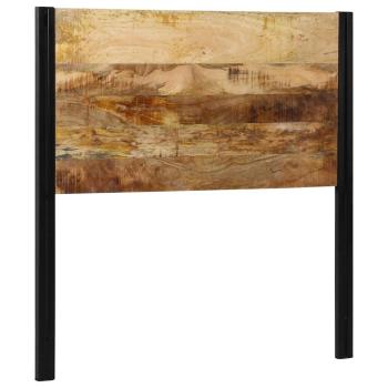 ARDEBO.de - Kopfteil 100 cm Massivholz Mango und Eisen