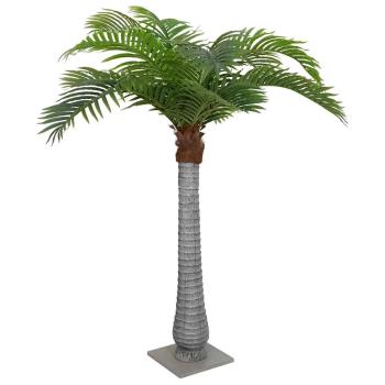ARDEBO.de - Palme Künstlich 15 Blätter 200 cm Grün
