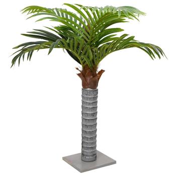 ARDEBO.de - Palme Künstlich 6 Blätter 100 cm Grün