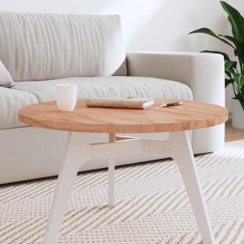 ARDEBO.de - Tischplatte Ø70x2,5 cm Rund Massivholz Buche
