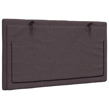 Kopfteil-Kissen Dunkelbraun 90 cm Stoff
