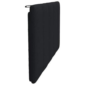 Kopfteil-Kissen Schwarz 100 cm Stoff