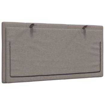 Kopfteil-Kissen Taupe 100 cm Stoff