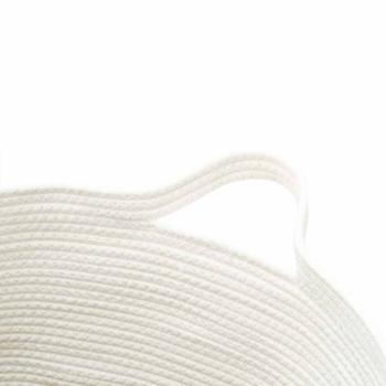 Aufbewahrungskorb Schwarz und Weiß 49x65 cm Baumwolle