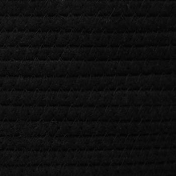 Aufbewahrungskorb Schwarz und Weiß 49x65 cm Baumwolle