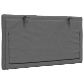 Kopfteil-Kissen Dunkelgrau 80 cm Stoff