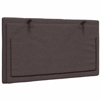 Kopfteil-Kissen Dunkelbraun 80 cm Stoff