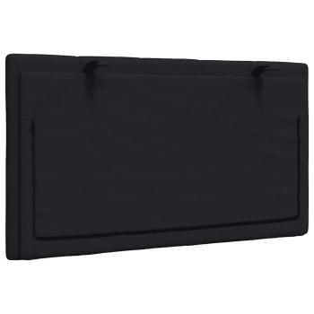 Kopfteil-Kissen Schwarz 90 cm Stoff