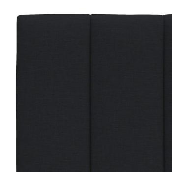 Kopfteil-Kissen Schwarz 90 cm Stoff