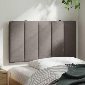 Kopfteil-Kissen Taupe 90 cm Stoff