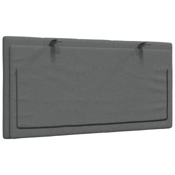 Kopfteil-Kissen Dunkelgrau 100 cm Stoff