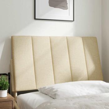 Kopfteil-Kissen Creme 80 cm Stoff