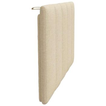 Kopfteil-Kissen Creme 80 cm Stoff