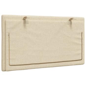 Kopfteil-Kissen Creme 80 cm Stoff