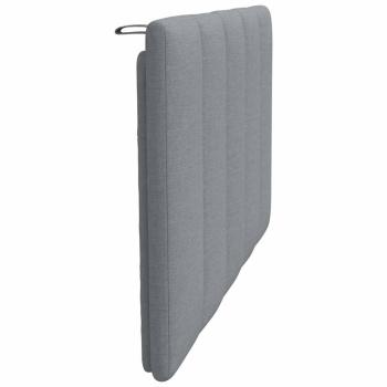 Kopfteil-Kissen Hellgrau 90 cm Stoff