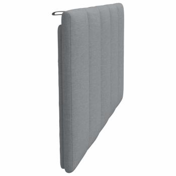 Kopfteil-Kissen Hellgrau 100 cm Stoff