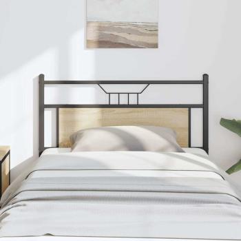 ARDEBO.de - Kopfteil Sonoma-Eiche 107 cm Holzwerkstoff und Stahl
