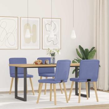 ARDEBO.de - Esszimmerstühle 4 Stk. Jeansblau Stoff