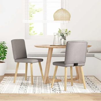 ARDEBO.de - Esszimmerstühle 2 Stk. Taupe Stoff