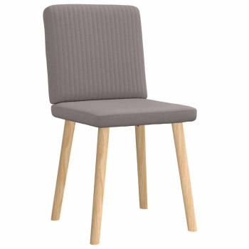 Esszimmerstühle 2 Stk. Taupe Stoff