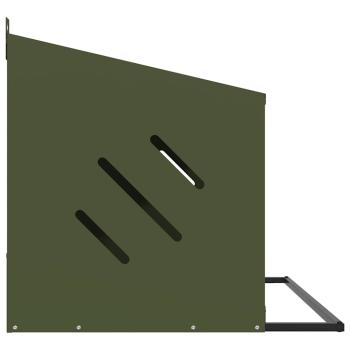 Hühner-Nistkasten mit 3 Fächern Olivgrün Metall