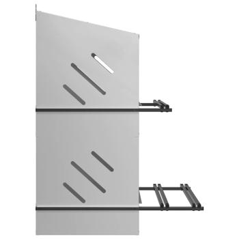 Hühner-Nistkasten mit 4 Fächern Verzinktes Silber Metall