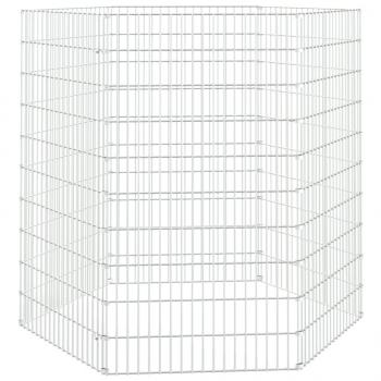 Freilaufgehege 6-teilig 54x100 cm Verzinktes Eisen