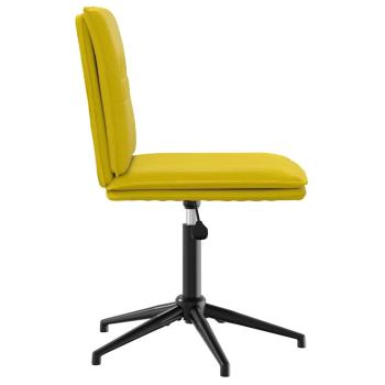 Esszimmerstühle 2 Stk. Gelb Samt