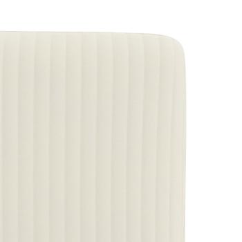 Esszimmerstühle 2 Stk. Creme Samt