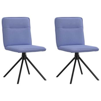 ARDEBO.de - Esszimmerstühle 2 Stk. Jeansblau Stoff